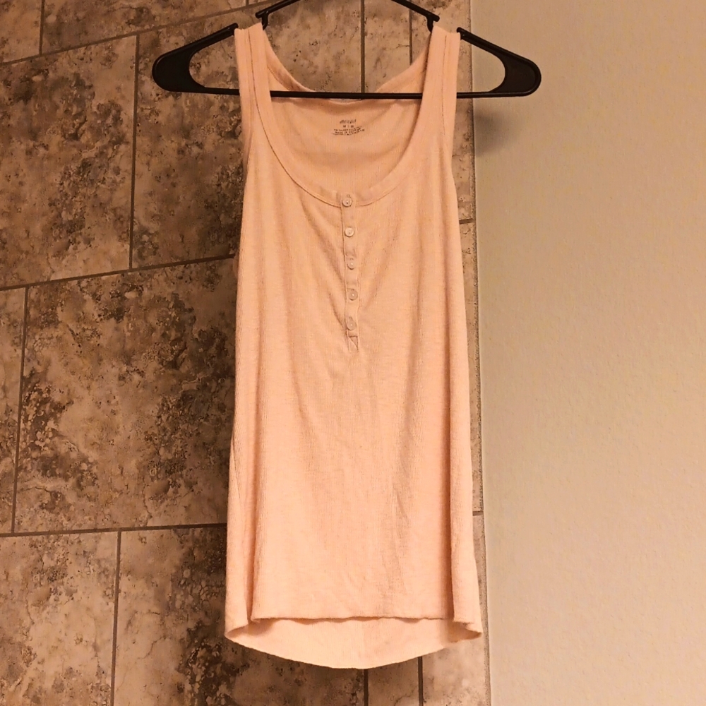 Aerie Henley top prettiest shade I've ever seen thick seams and strap design